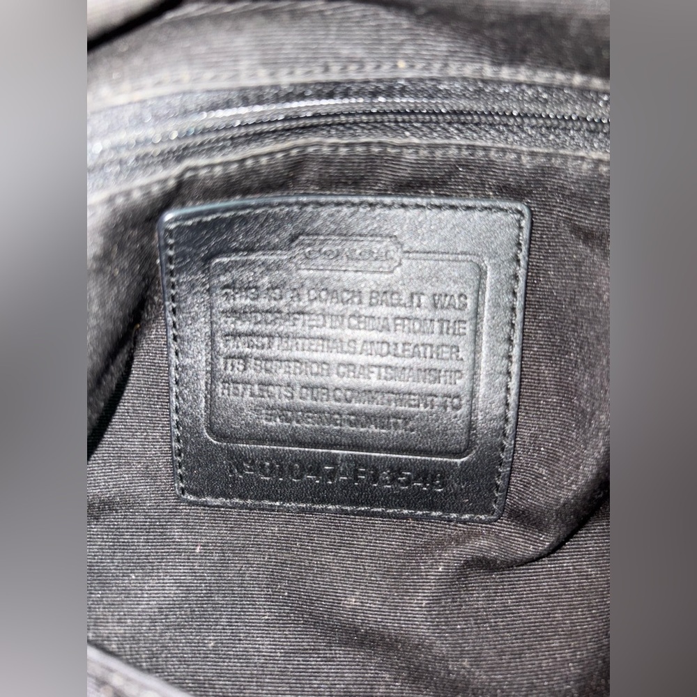 Coach Signature Shoulder Handbag - Picture 10 of 11